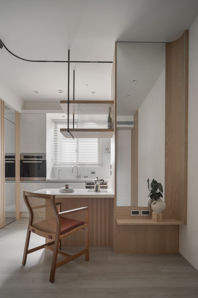 小坪數空間；廚房；電器家電；住宅；室內設計