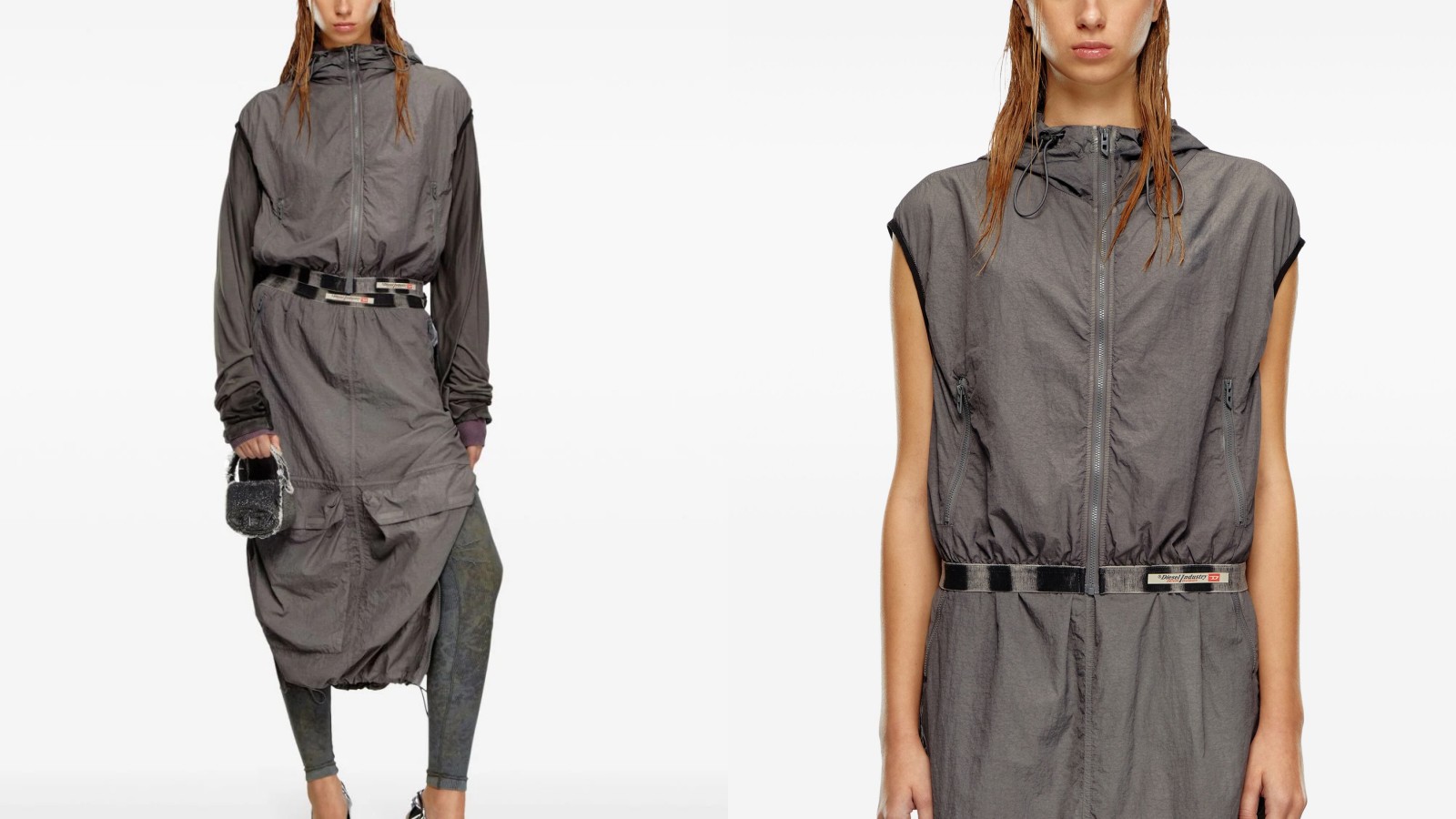 Diesel G-RANT detachable-sleeve jacket