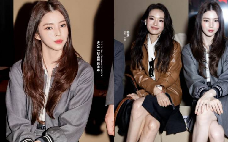 韓韶禧、舒淇世紀同框，直接被美暈！女神灰色運動套裝藏心機、運動風穿出高級感