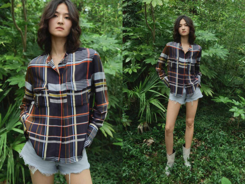 ZARA ZW COLLECTION 格紋口袋襯衫／2,490元（圖／品牌提供）