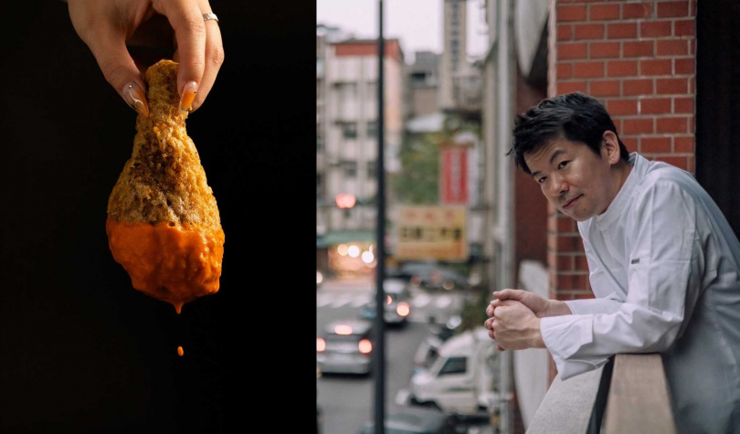 Afterglo從店內受歡迎的炸雞（左）發想「Cock Fight」炸雞爭霸活動，邀請盈科EIKA主廚稗田良平於4/28首先推出創意炸雞。（圖／Afterglo提供）