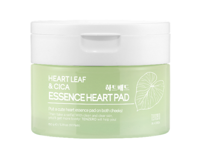 韓國Tenzero積雪草修護心型敷棉片50入