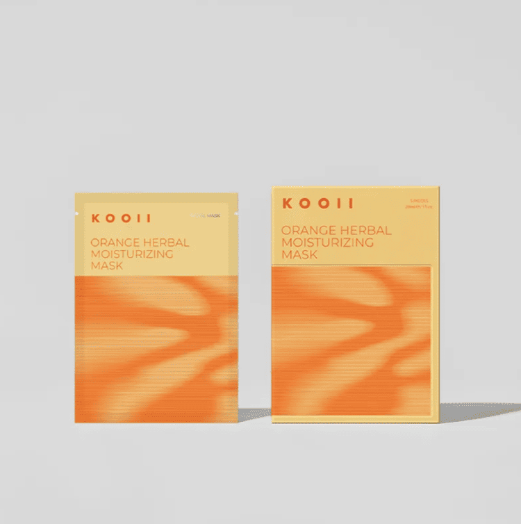 Kooii 橙蜜保濕面膜，5片/盒，NTD600