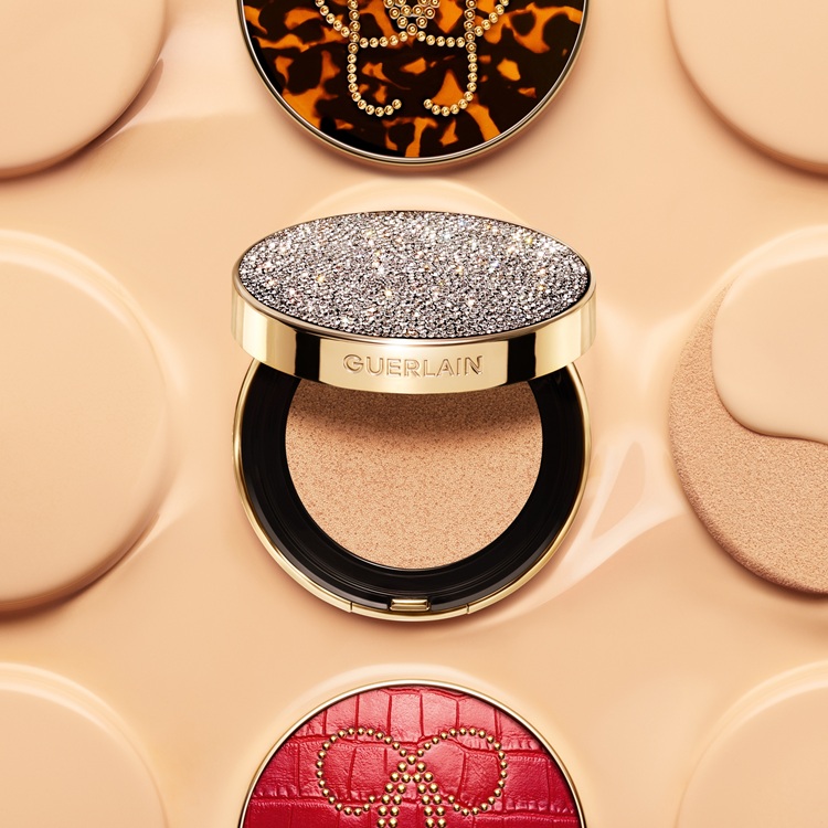 嬌蘭 限量彩殼24K純金絲光氣墊粉餅盒