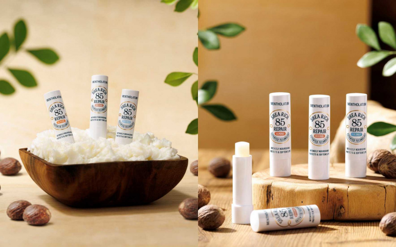 曼秀雷敦乳木果盈潤修護潤唇膏(無香料、杏仁、椰子)3.8g／各249元（圖／品牌提供）