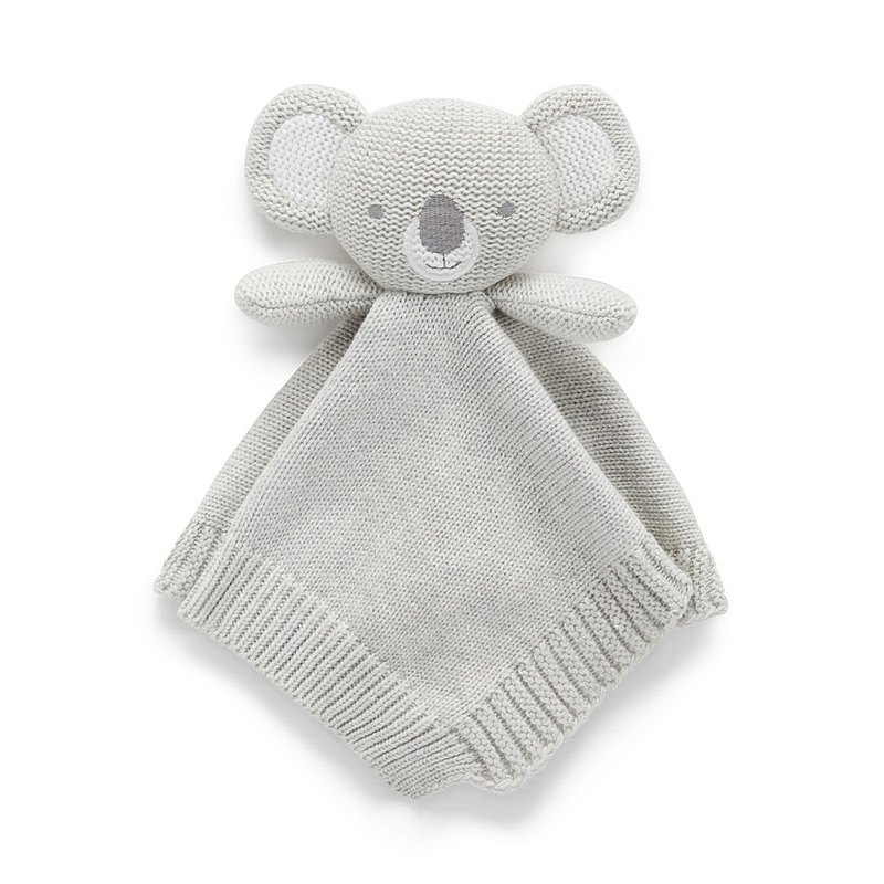 澳洲Purebaby 嬰兒安撫巾/寶寶安撫玩具 灰色無尾熊