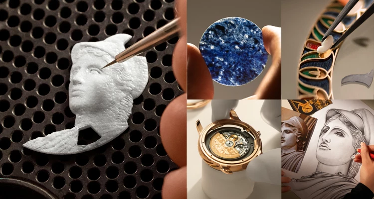 這些古文明神話作品，在歷史課本上，或許是冰冷的考題，但在VC腕錶創意團隊及工匠之手中，卻成了鮮活的敘事。而最為讓人驚艷的更是，品牌為了致敬雕塑原作，竟然費時找來了「同質、同源」的石材進行微縮雕刻！如此近乎偏執的堅持，正是它被稱為「藝術珍品」的最大原因。