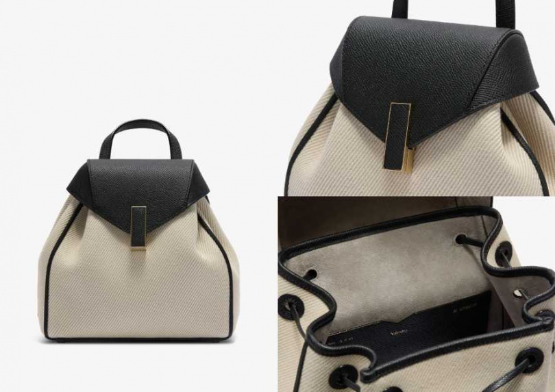 Valextra Iside Backpack Canvas後背包（圖／品牌提供）