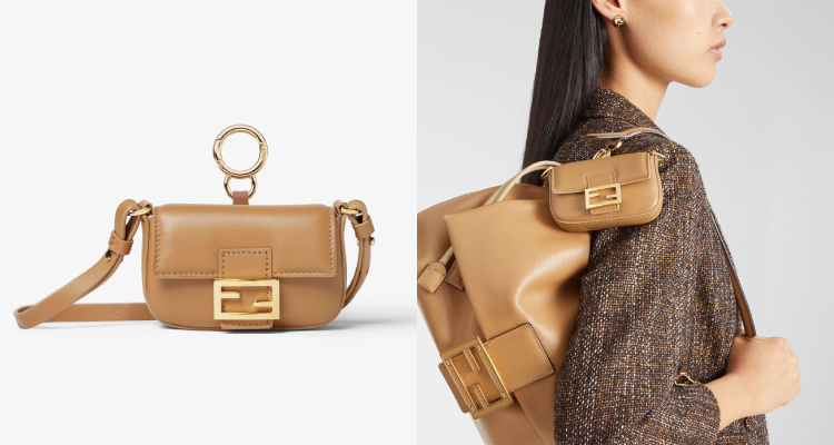 若有看過一些精品釋出的製作影片，就不難發現：通常物件愈小，工藝難度就愈加乘，而這款超迷你的Fendi「Baguette」版本正是最佳例子。雖然尺寸迷你到不行，但設計細節一點也不馬虎，翻蓋、縫線、迷你FF鉤扣，以及磁扣開合…等細節都完美結合，展現精湛工藝與品牌特色。