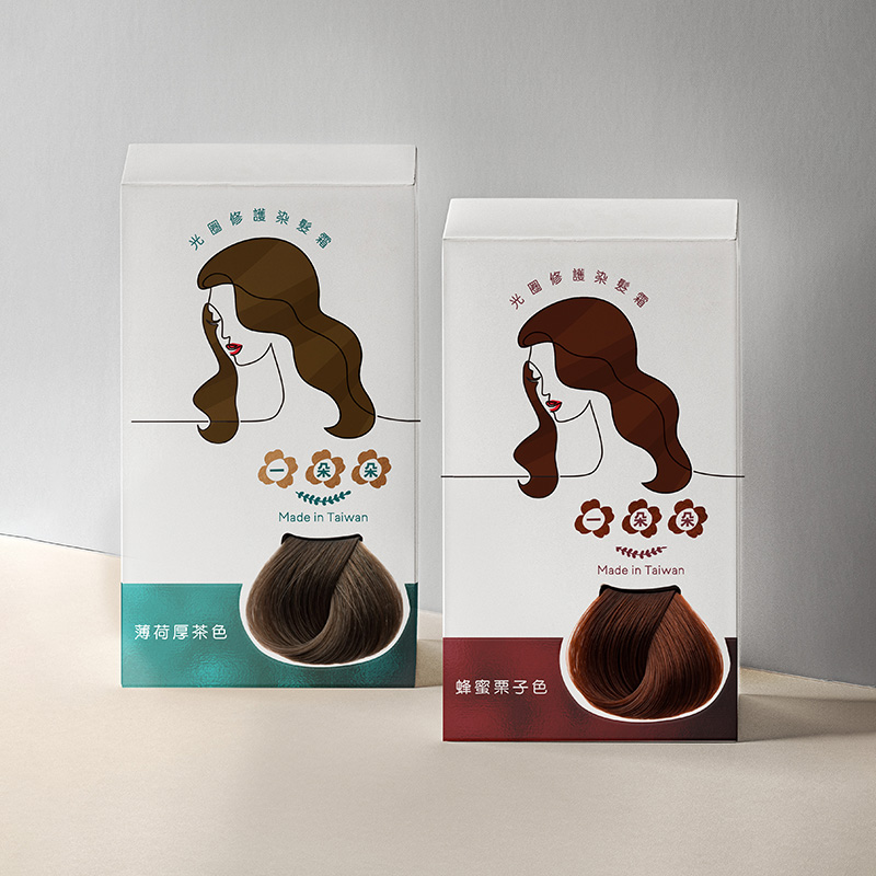 古寶無患子 一朵朵~黑白髮都美麗的染髮霜 #薄荷厚茶／#蜂蜜栗子，NTD600