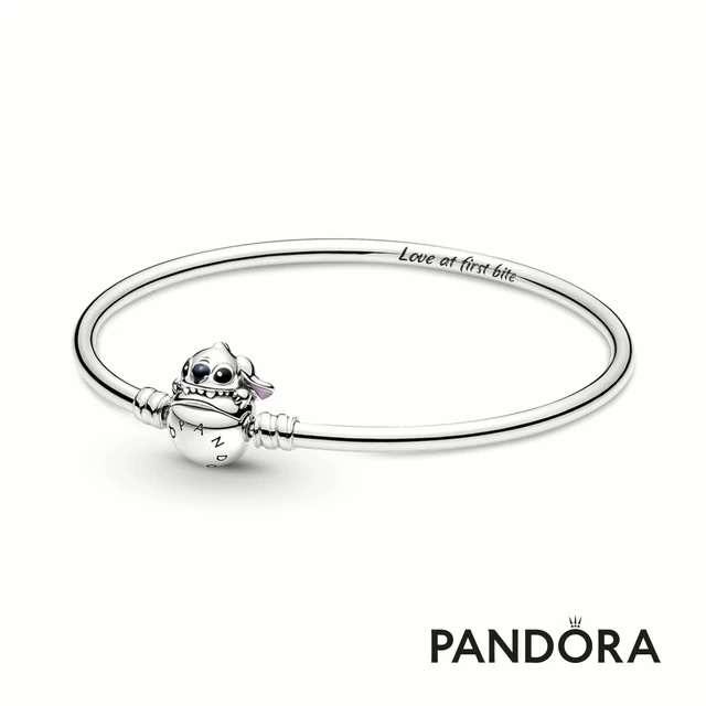 [客製化卡片]【Pandora官方直營】Pandora Moments 迪士尼《星際寶貝》史迪奇咬咬飾釦造型手環