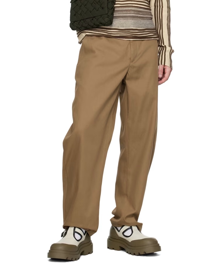 BOTTEGA VENETA Beige & Khaki Trek Mary-Jane Loafers