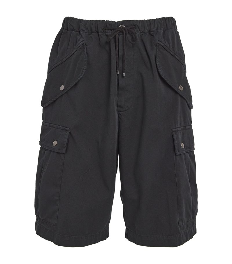 Dries Van Noten Cotton Pentin Cargo Shorts