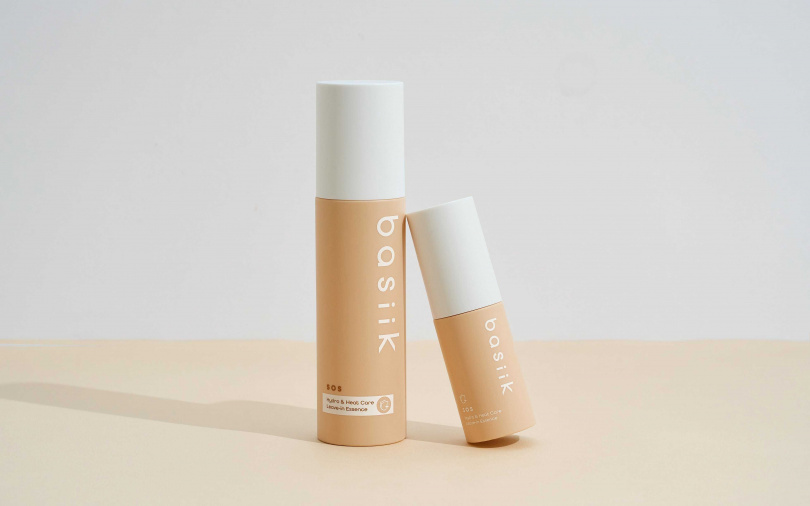 basiik SOS即效保濕免沖防護髮精華120ml／880元、30ml／350元（圖／品牌提供）