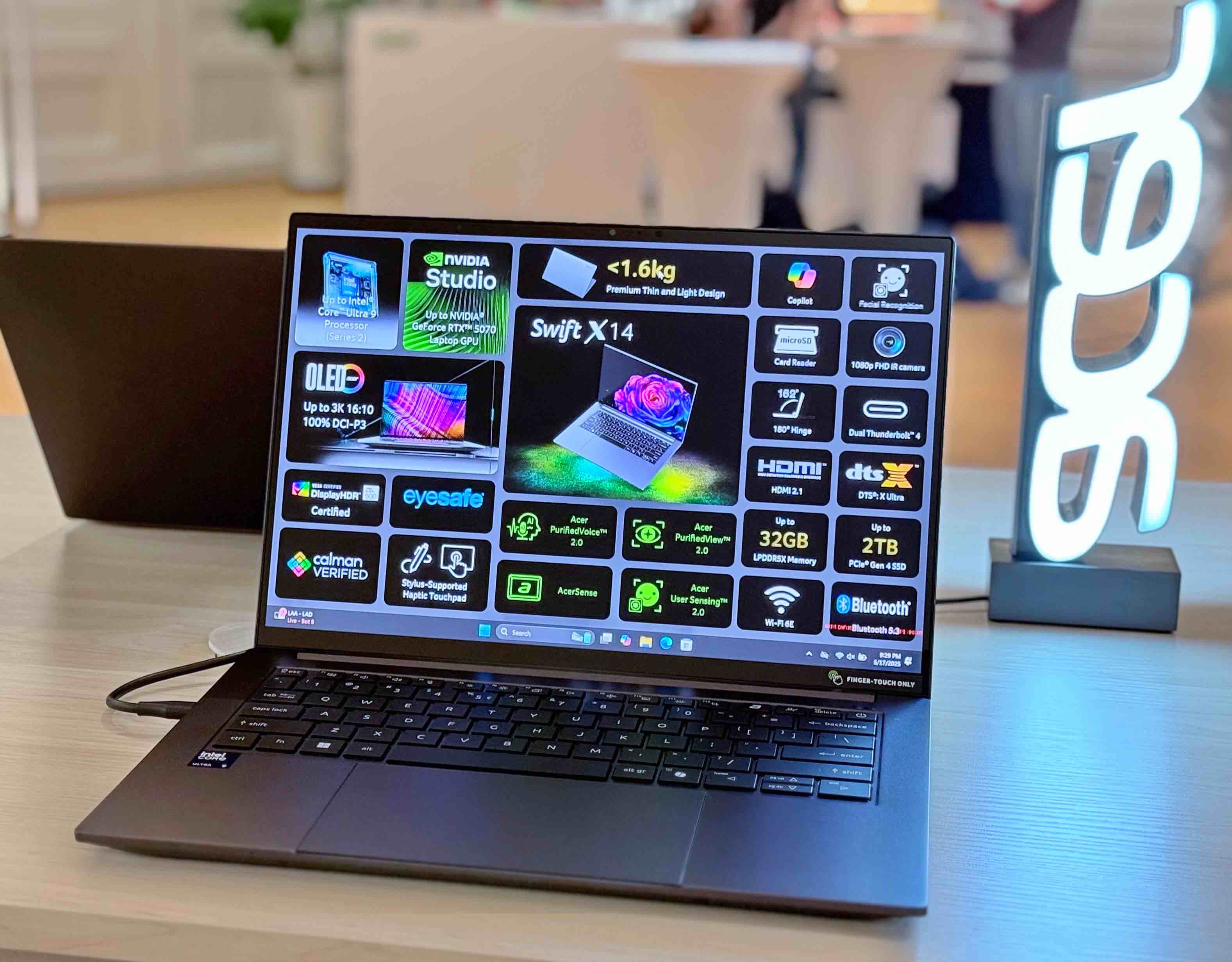 【COMPUTEX 2025】Acer Swift X 14 及 Swift X 14 AI 專為創作者打造，搭載 GeForce RTX 5070 顯示晶片
