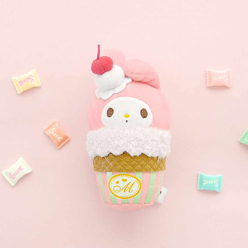 【三麗鷗】冰品主題系列絨毛吊飾 美樂蒂