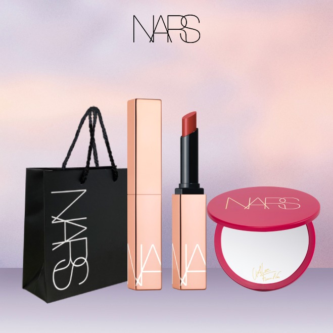 夏日甜妹首選【NARS】LINE禮物獨家水光唇膏限定組 射手座的限定生日禮物透茶紅棕色ARAGON小紅書熱賣色(水潤口紅/潤唇膏) 聖誕禮物首選交換禮物推薦