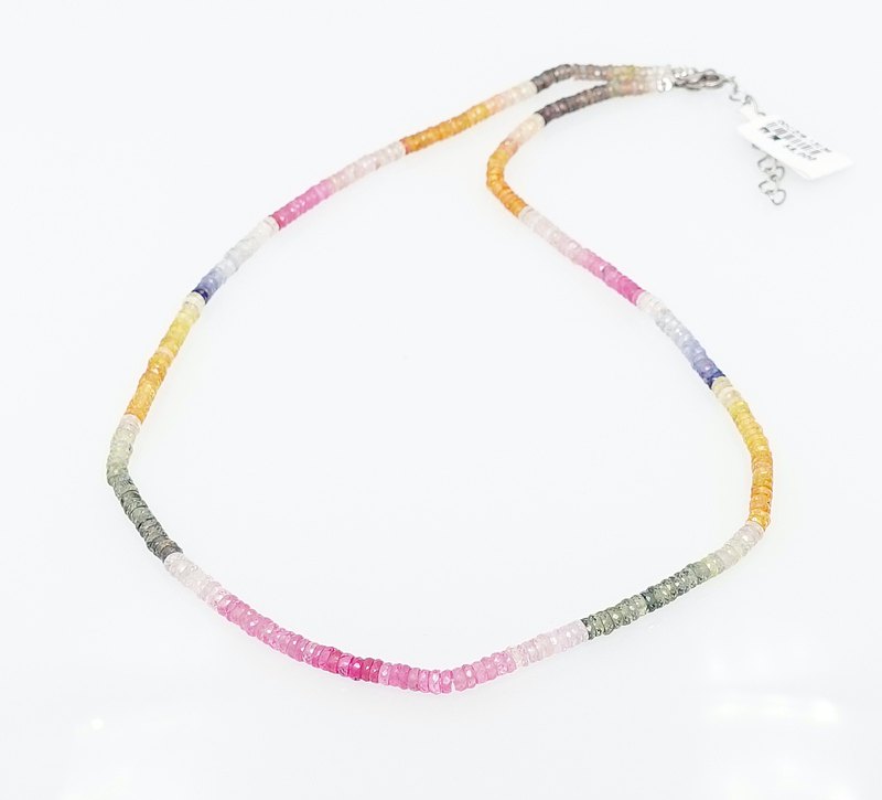 寶麗金珠寶-天然彩色藍寶石項鍊