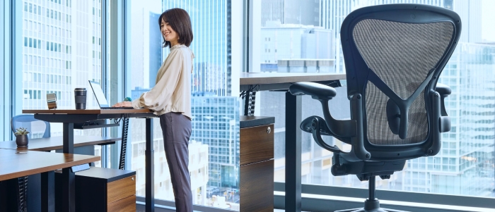 JustCo THE COLLECTIVE 共享辦公室配備升降桌＋人體工學椅，每日提供早餐還有駐點調酒師