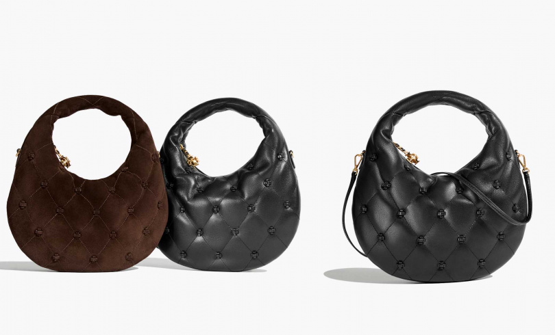 TORY BURCH Bunny Knot 拉鍊半月包／16,500元（圖／品牌提供）