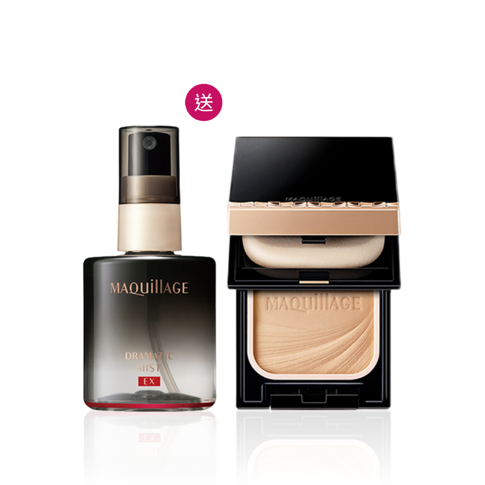 MAQuillAGE 心機彩粧 星魅輕羽粉餅蕊X定妝噴霧 生日限定組(4色任選)