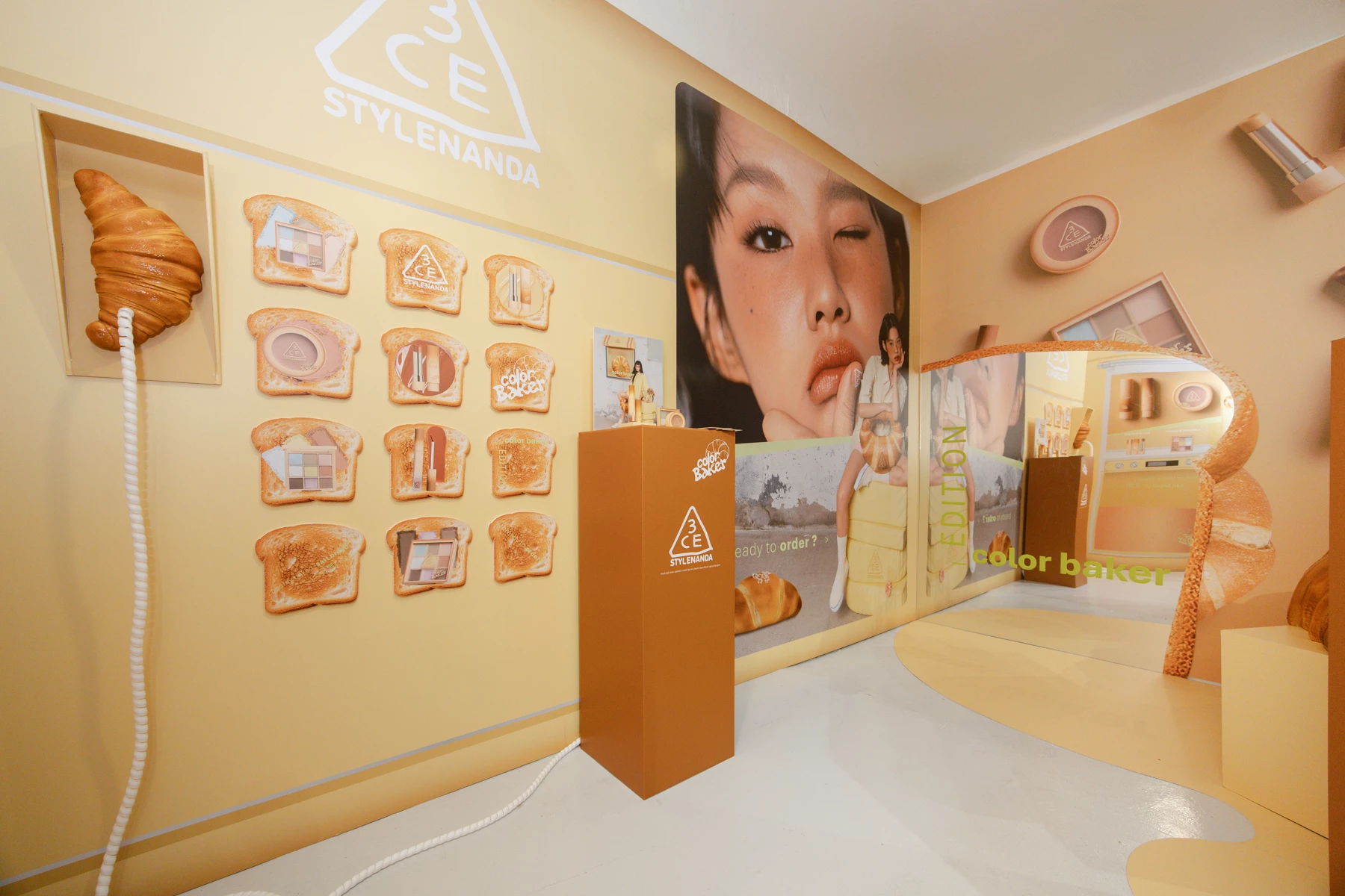 3CE 攜手寵物友善人氣韓系咖啡廳「CRO#FEE 咖啡井」，打造 COLOR BAKER 期間限定快閃店。