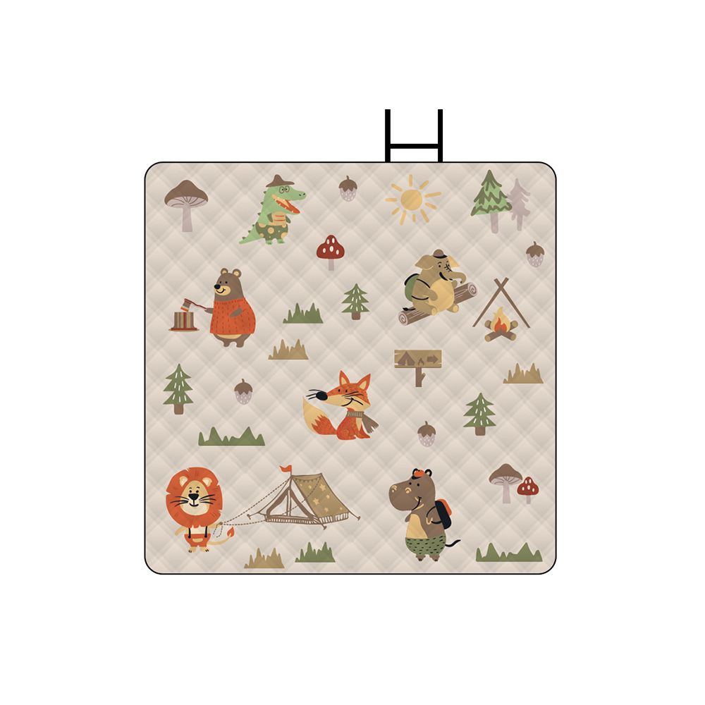 mosy mosy | 五層加厚防水野餐墊/海灘墊/露營地墊 (附綁繩&收納袋）