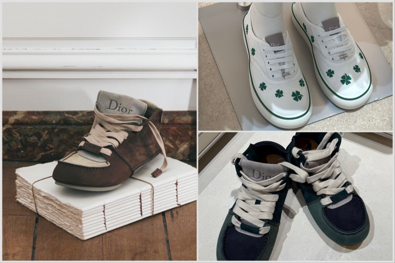 左邊是男裝的主打款式，顛覆傳統大家對ＤＩＯＲ鞋款的印象，超級熱賣。（圖/品牌提供，黃筱婷攝）