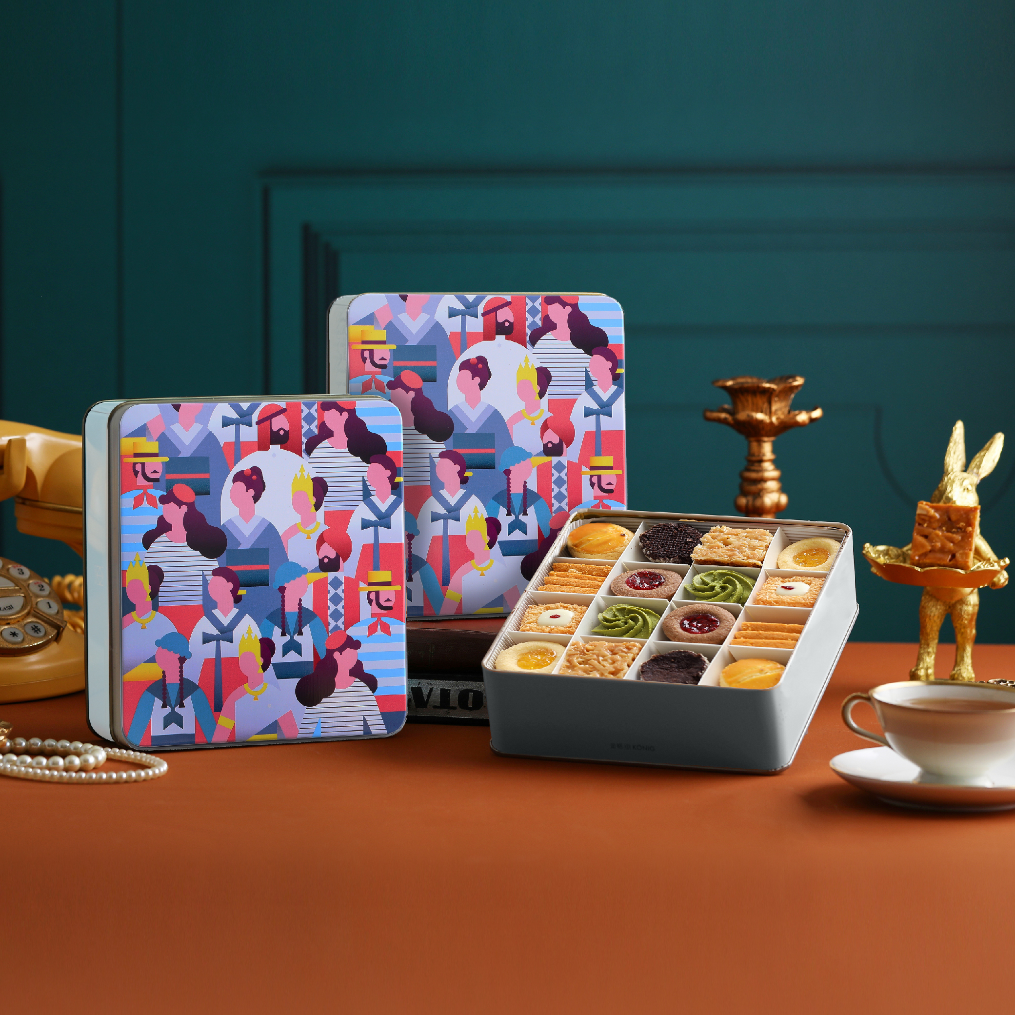 旅人彩食鐵盒手工餅乾禮盒