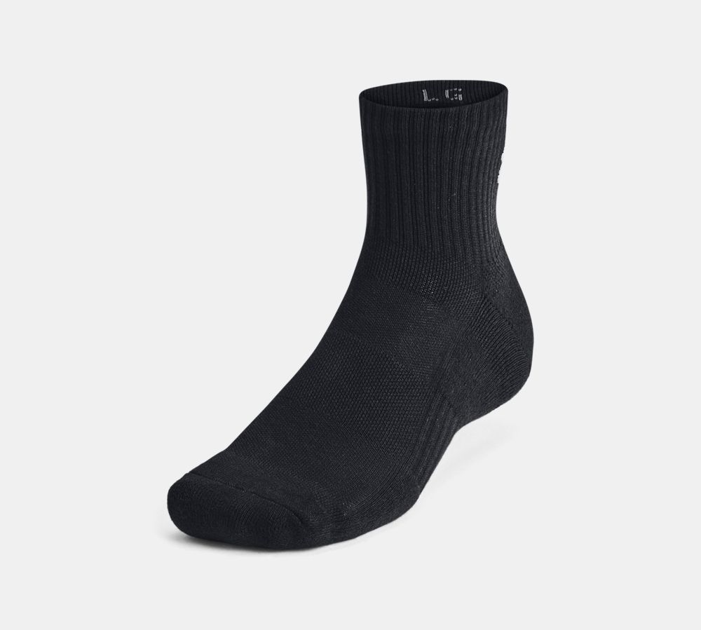 [UA]男女同款 Training Cotton 中筒襪(3入)-人氣新品