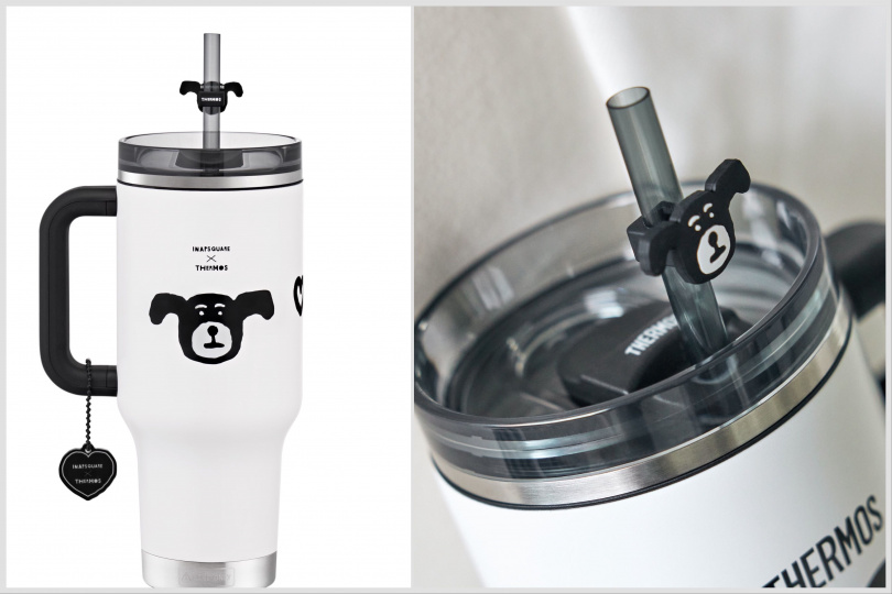 THERMOS膳魔師×INAPSQUARE手提吸管隨行杯940ml／2,450元。（圖／品牌提供）