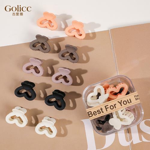 【Golicc】 可愛 小髮夾 10入 盒裝(髮飾 頭飾 髮夾 小抓夾 瀏海 韓國 情人節 母親節 七夕 生日禮物)