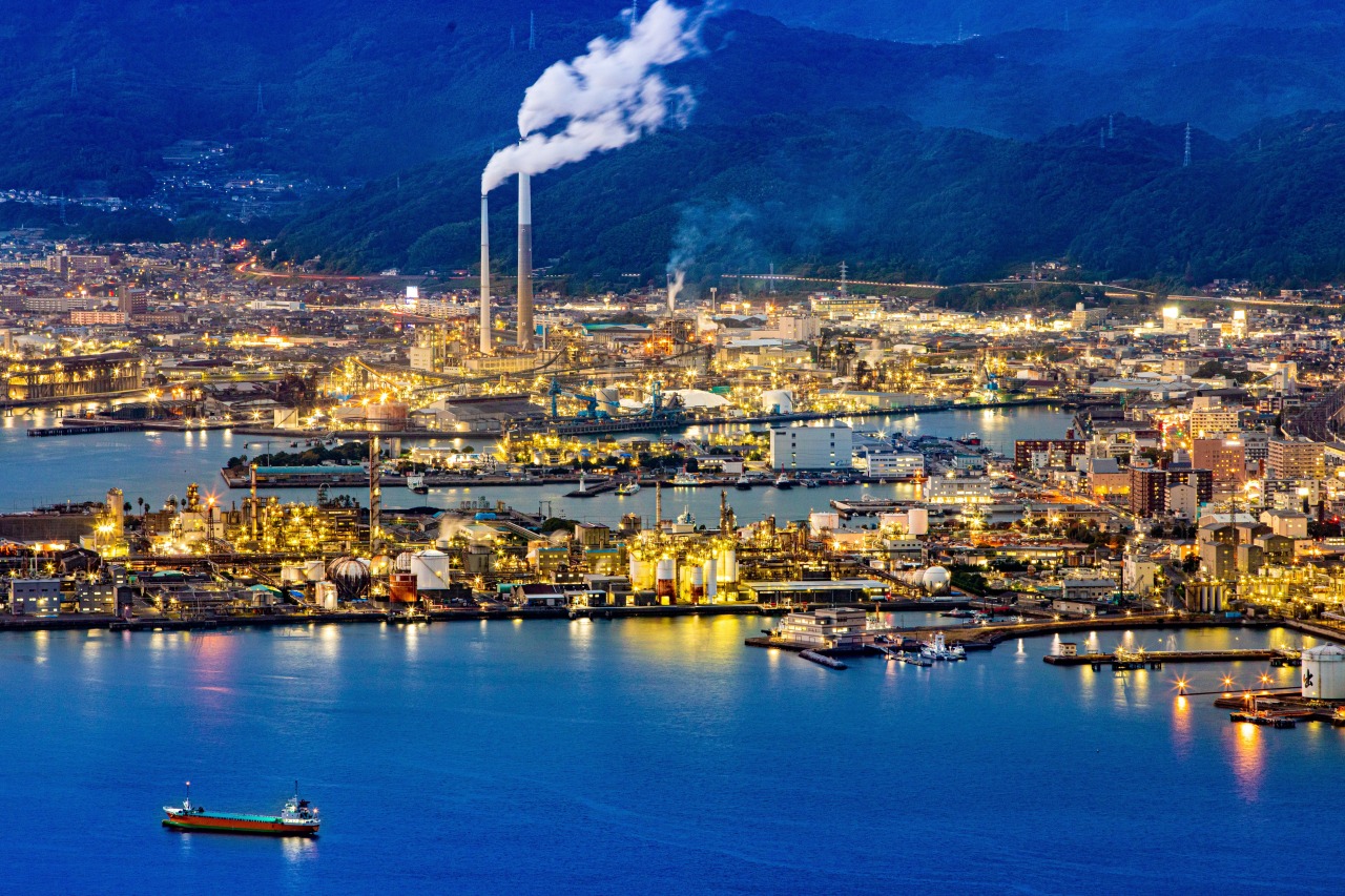 周南工廠夜景_周南工場夜景
