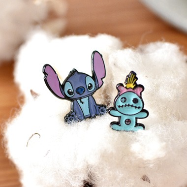 【R.FUN SHOP】迪士尼Q版造型耳針 史迪奇醜ㄚ頭 CA332