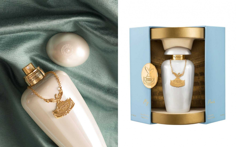 威尼斯商人我的珍珠淡香精50ml／5,000元、100ml／7,600元（圖／品牌提供）