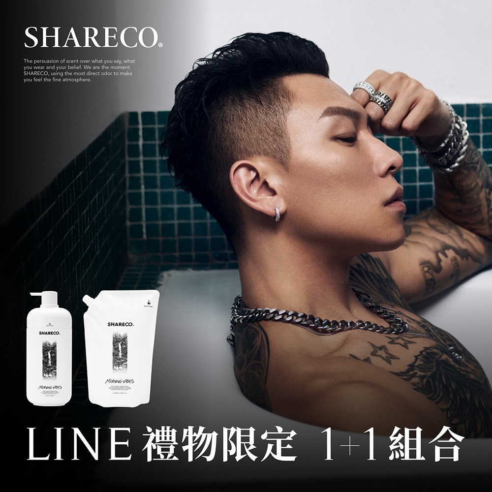【SHARECO官方現貨】情人限定1+1洗沐保養｜瘦子 E.SO 御用｜雪松麝香 菸草香 木曜森林 大麻士革（男生禮物 生日禮物 男友禮物 香氛 男生沐浴 沐浴乳 洗髮精）