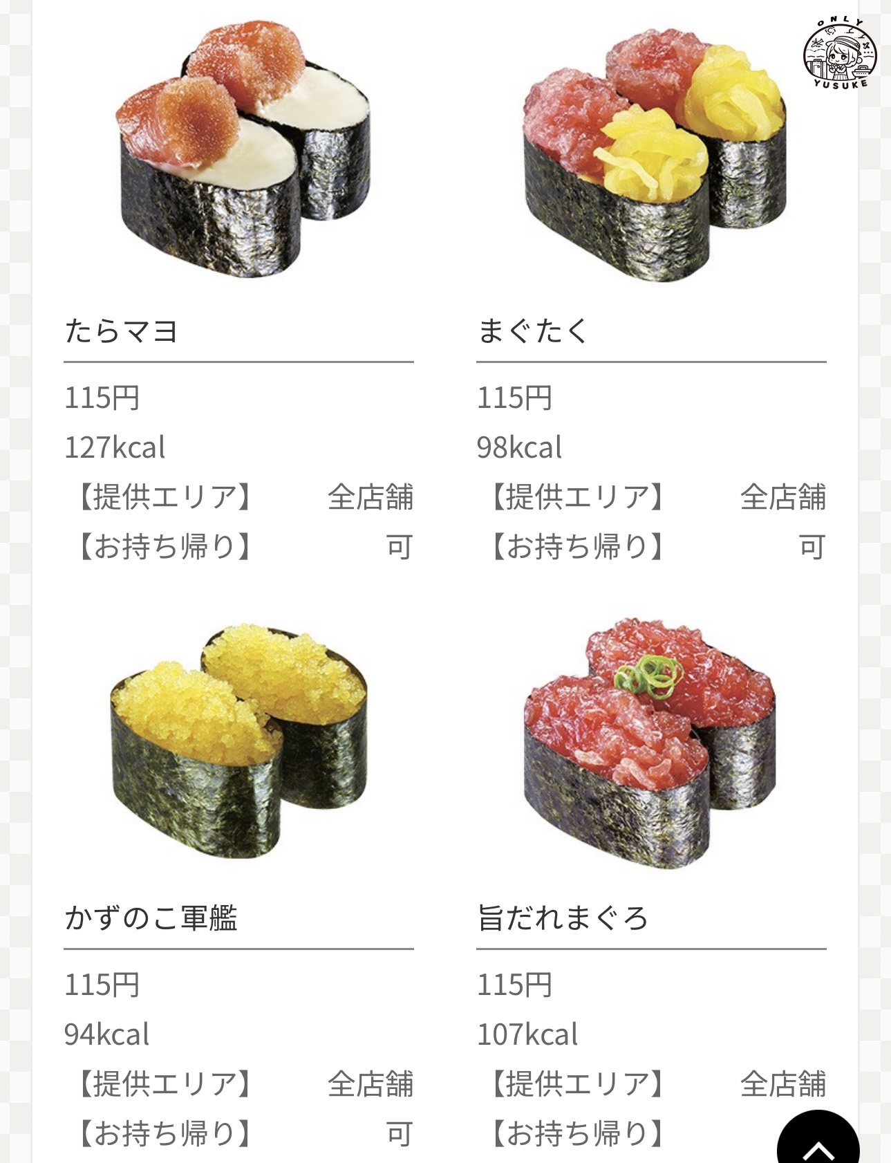 沖繩藏壽司菜單