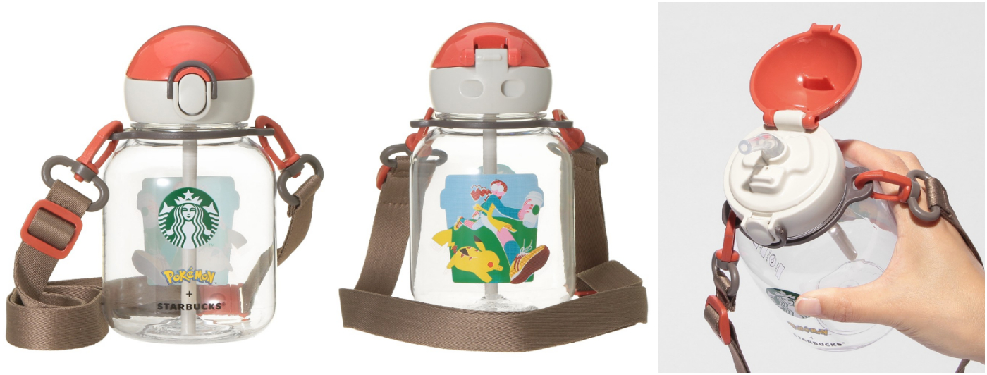 日本星巴克_Pokémon + STARBUCKS ストラップ付ストロータンブラー コーヒーアドベンチャー_Pokémon + STARBUCKS 附掛繩吸管杯－咖啡探險