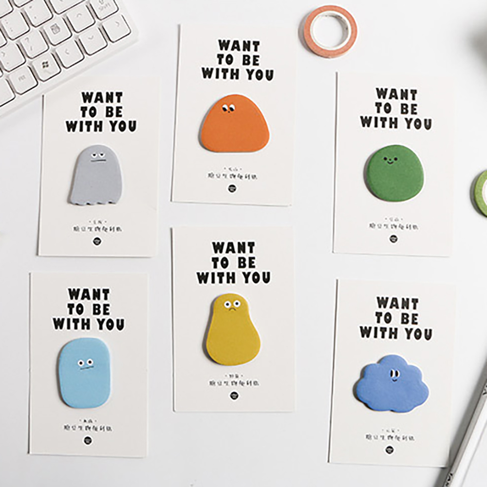 *糖豆生物便利貼6入組