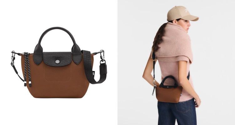 Longchamp Le Pliage Energy迷你手提包以經典摺疊包為靈感，融入更具現代感的運動設計，包身選用再生尼龍帆布打造，輕盈且耐用。