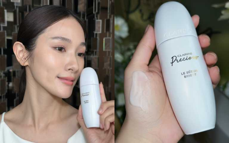 克蘭詩 至臻凝時月神花光燦修護精華 30ml／14,000元（圖／廖怡婷 攝）