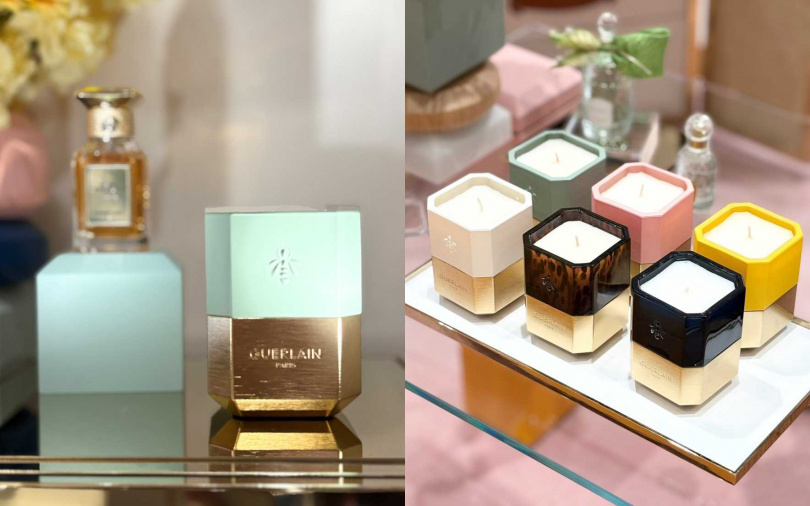 客製化設計的香氛蠟燭杯，燭杯跟香氛蠟燭都能挑選自己喜歡的款式做搭配。（圖／吳雅鈴攝）