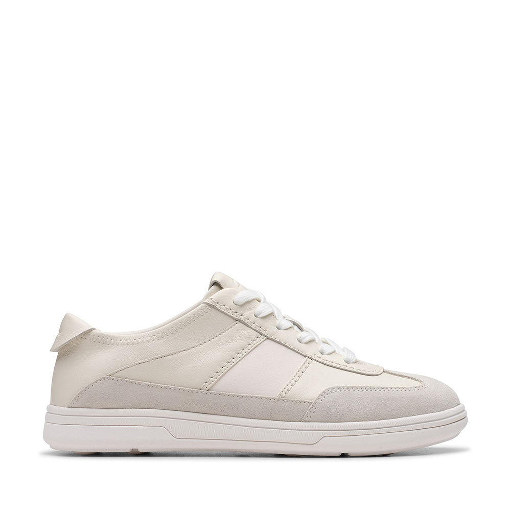 Clarks 輕旅行系列- Craftravel Izy 潮流撞色可後踩兩穿空氣鞋 (白色) CLF82543C-女