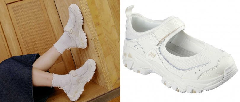 SKECHERS D’LITES HIKER_裸石白／3,090元（圖／品牌提供）