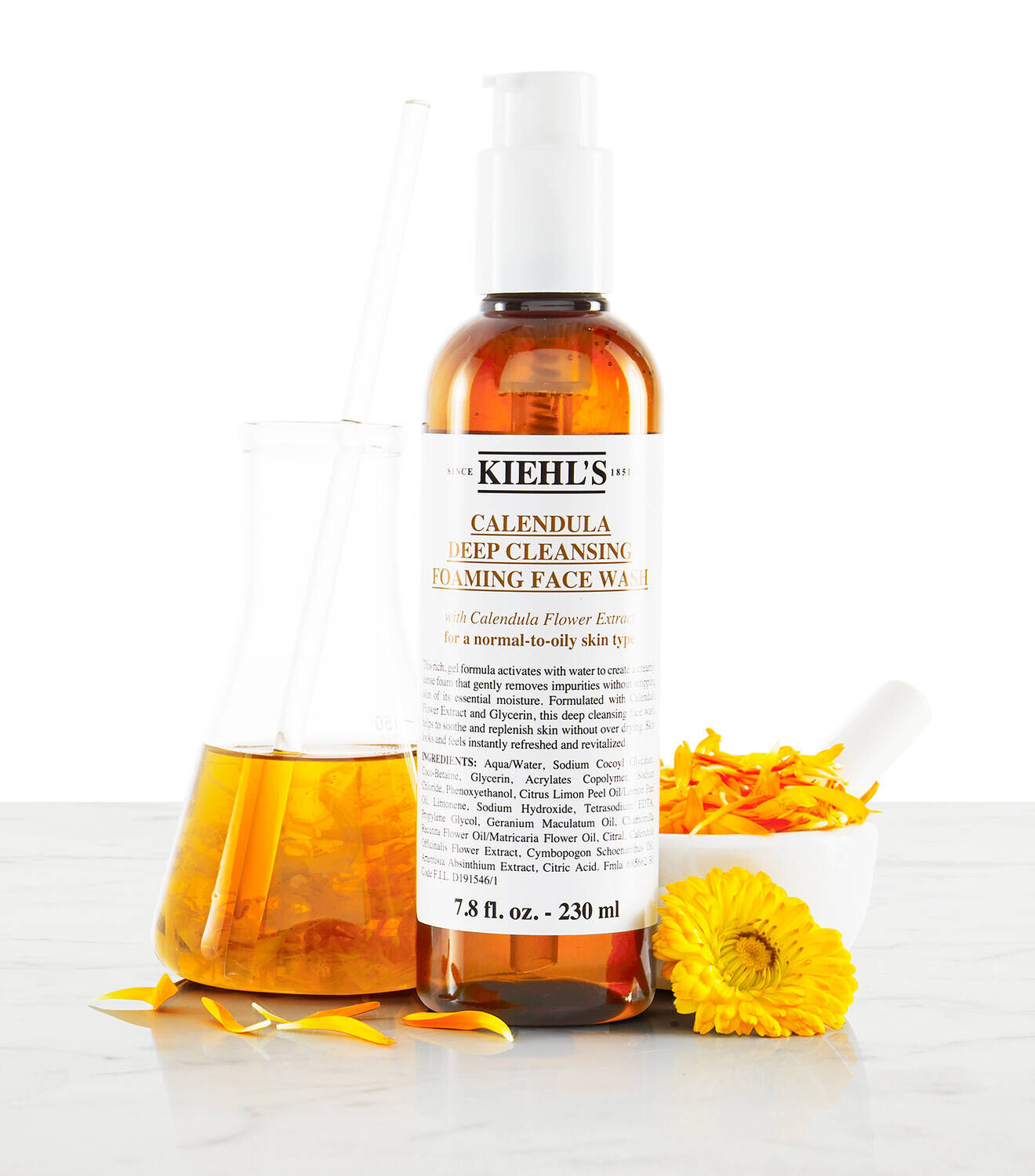 金盞花植物精華潔面泡泡凝露 - 洗臉／潔顏露推薦