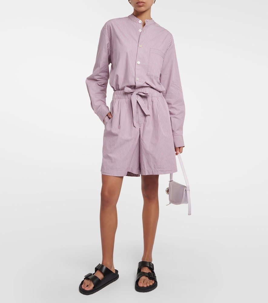 Birkenstock 1774 x Tekla striped cotton pajama shorts