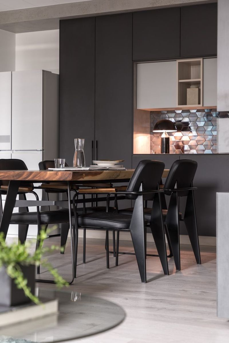 餐邊櫃；餐廳；住宅；；室內設計