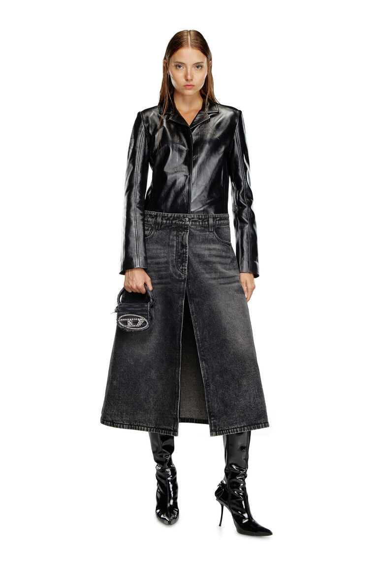 DIESEL 1DR XS-Iconic mini bag in canvas and leather