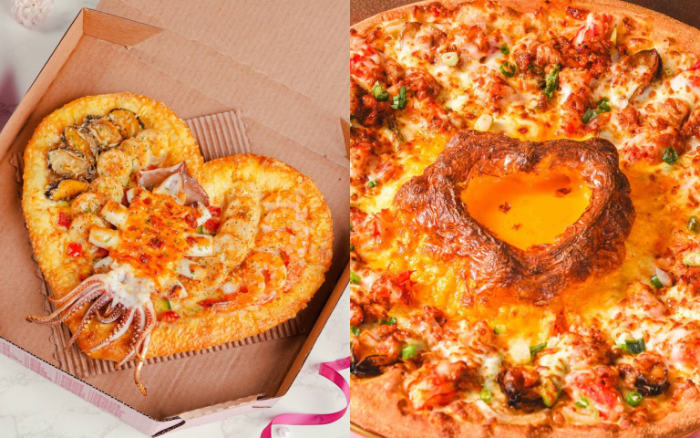 母親節比薩大戰開打！必勝客愛心比薩、達美樂帝王蟹火山比薩，爆量海鮮太幸福！