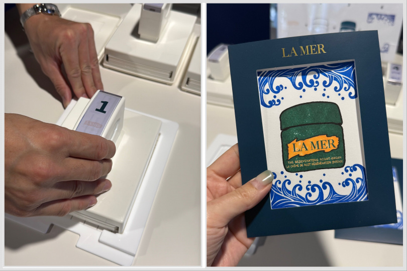 「乳霜明信片多色疊印章」體驗（圖/tingting 攝）